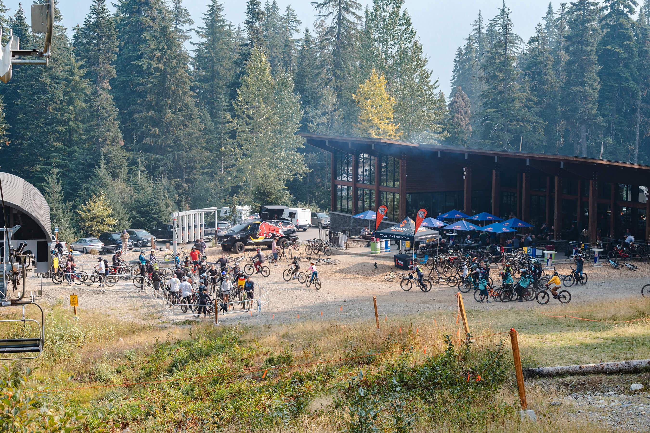 silver fir plaza during an event