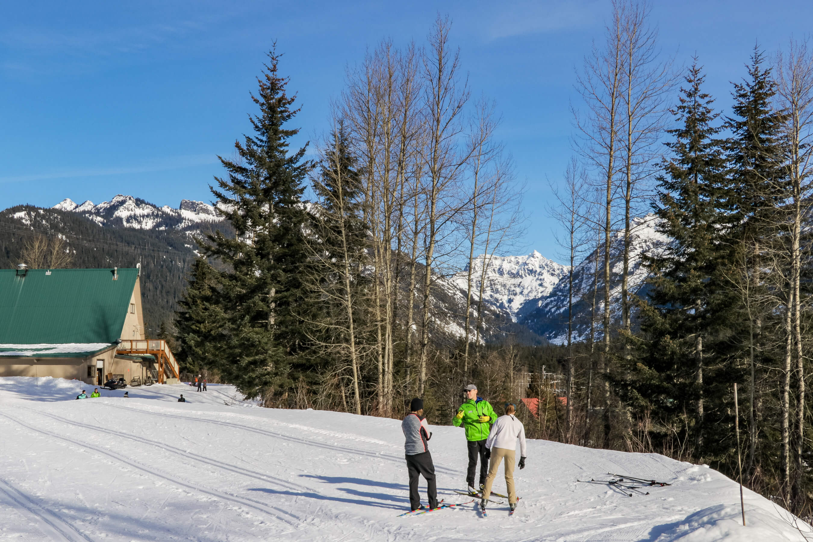 nordic skiing lesson