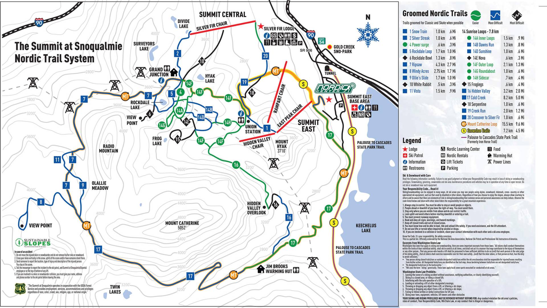 nordic trail map
