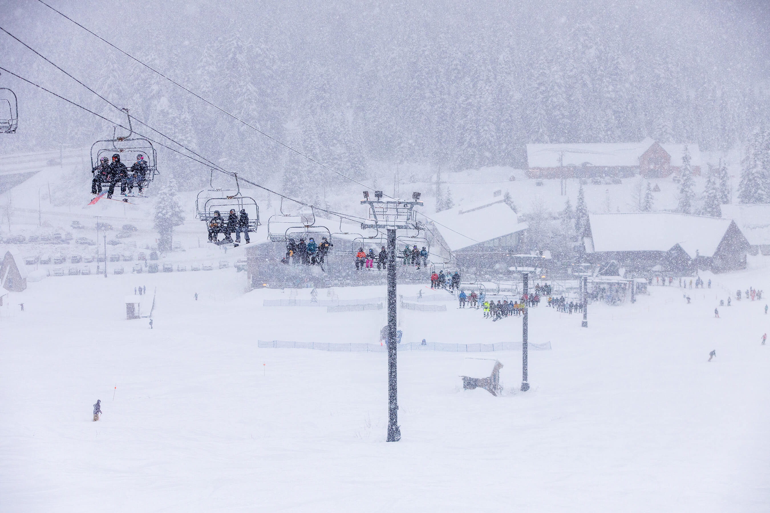 People sitting on chairlift