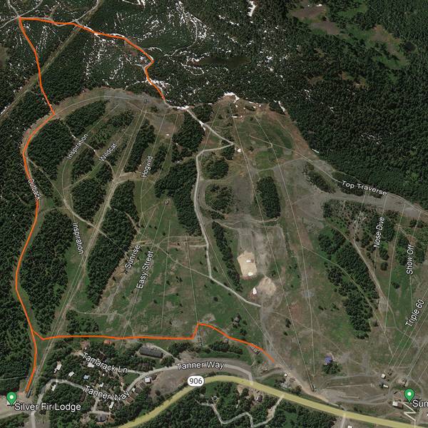 Summit Central Uphill Travel Route