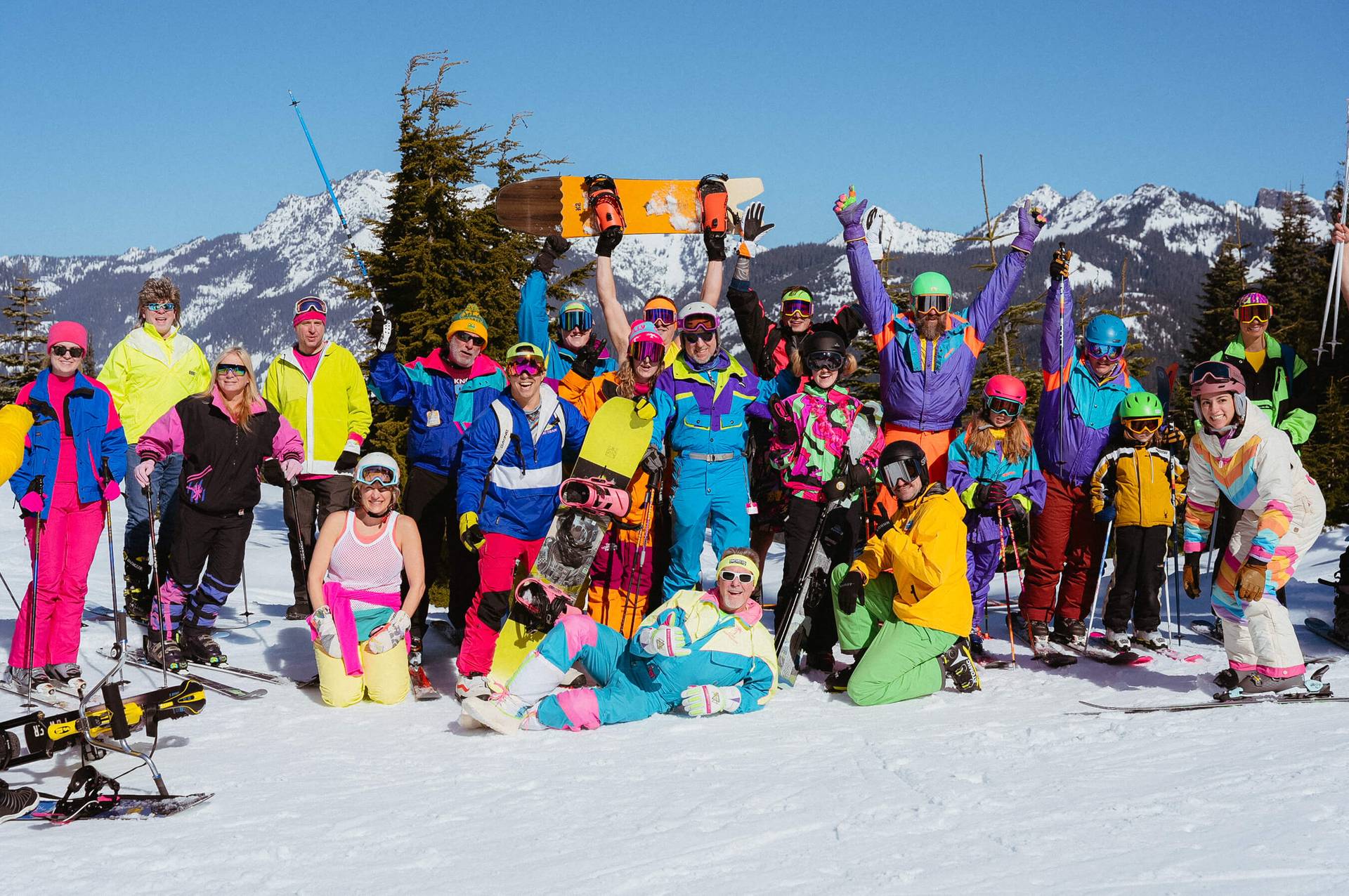 2025 group photo bring on the neon