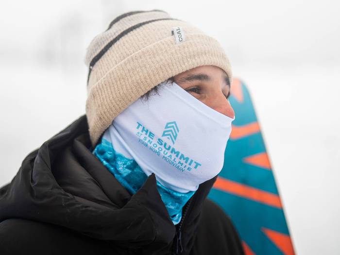 Summit branded Blackstrap neck tubes; promotional item for Opening Day 2024