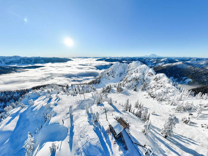 aerial image of alpental upper mountain
