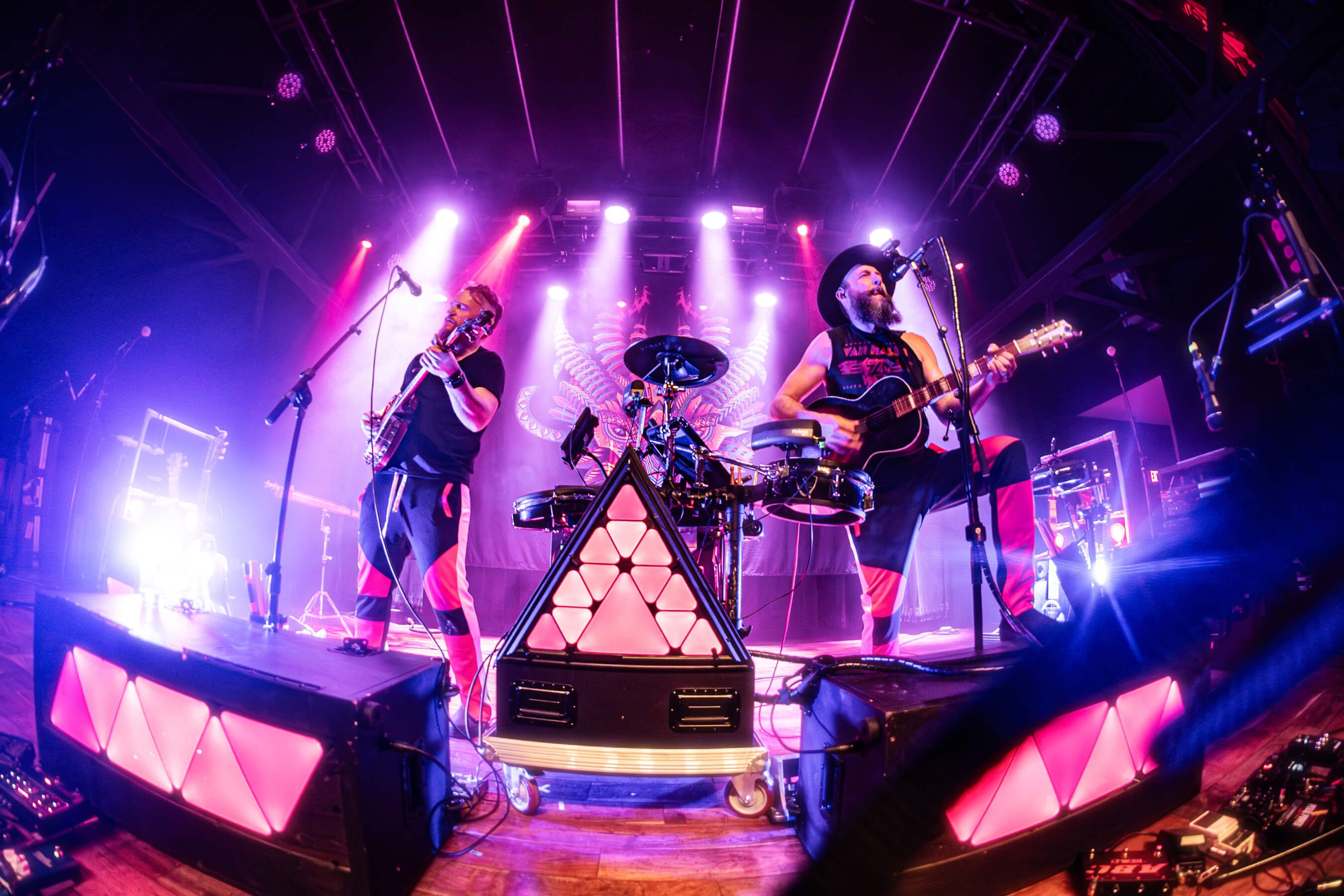 The Spooklights perform on stage