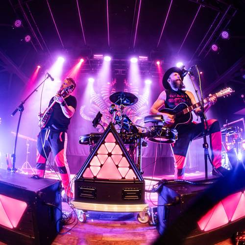 The Spooklights perform on stage