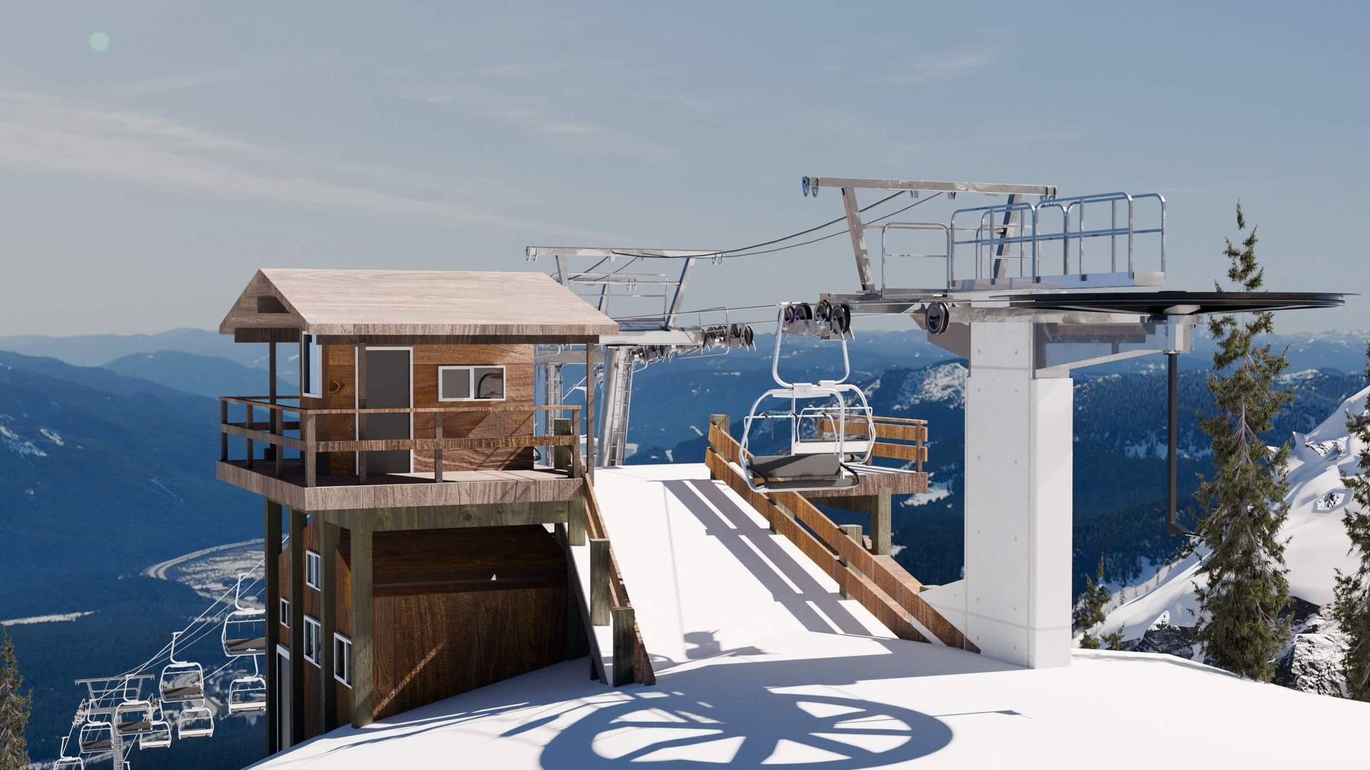 render of edelweiss top shack and top terminal