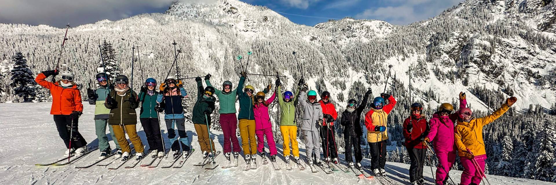 Girls with Grit clinic group photo bluebird day