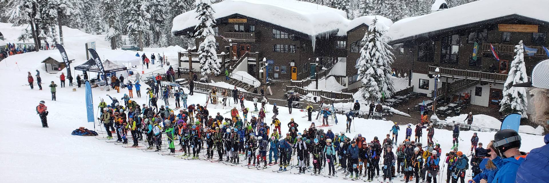 Vertfest competitors lined up awaiting the start