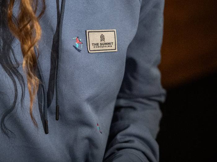 embroidered summit hoody
