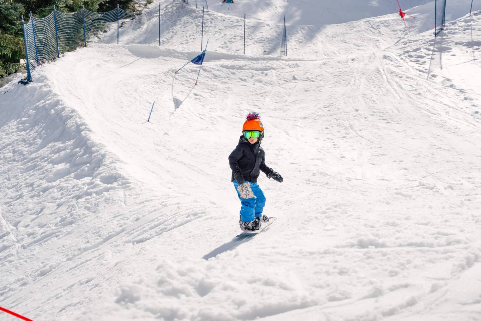 grom snowboarder racing PacWest