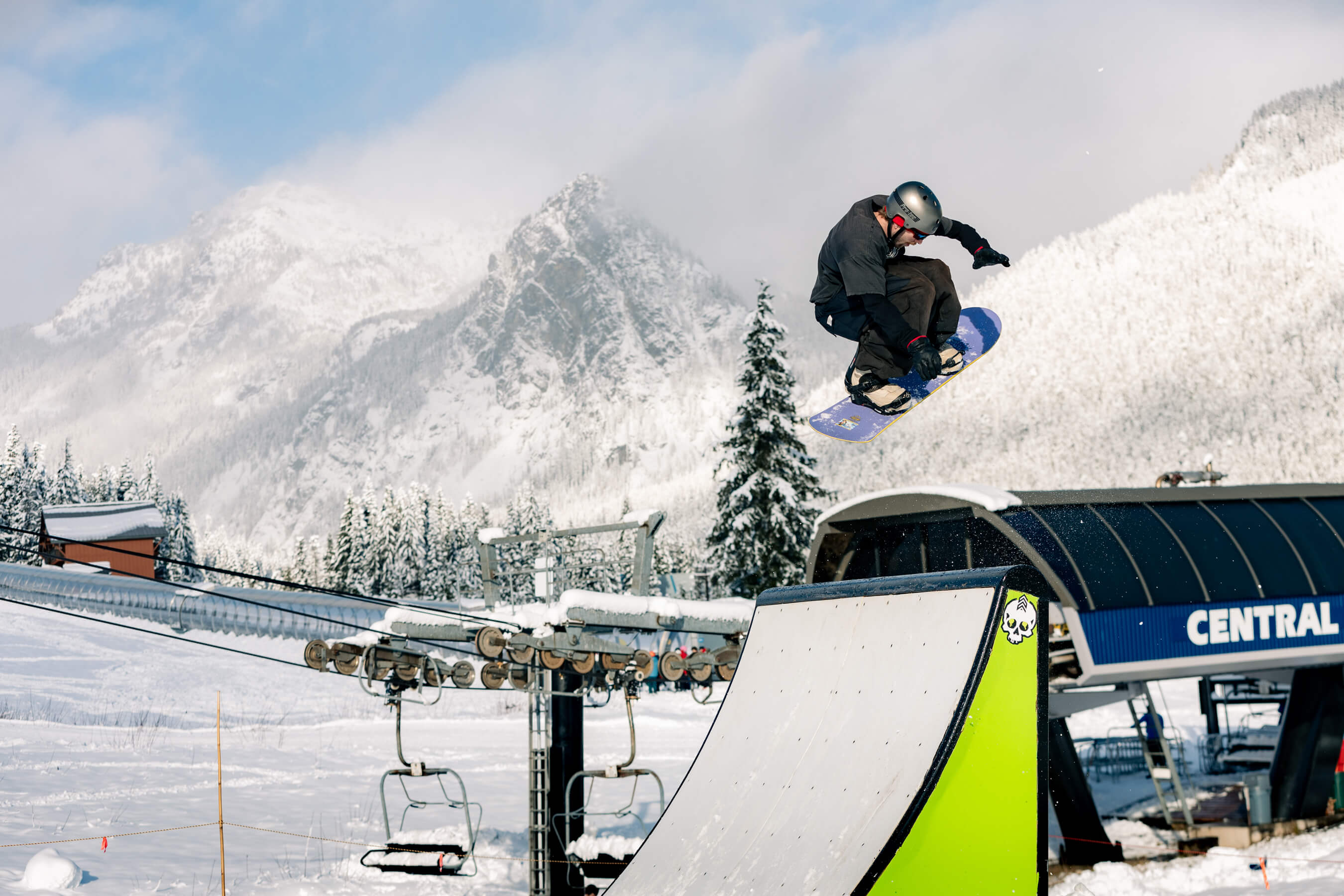 boneyard sunny afternoon snowboarder