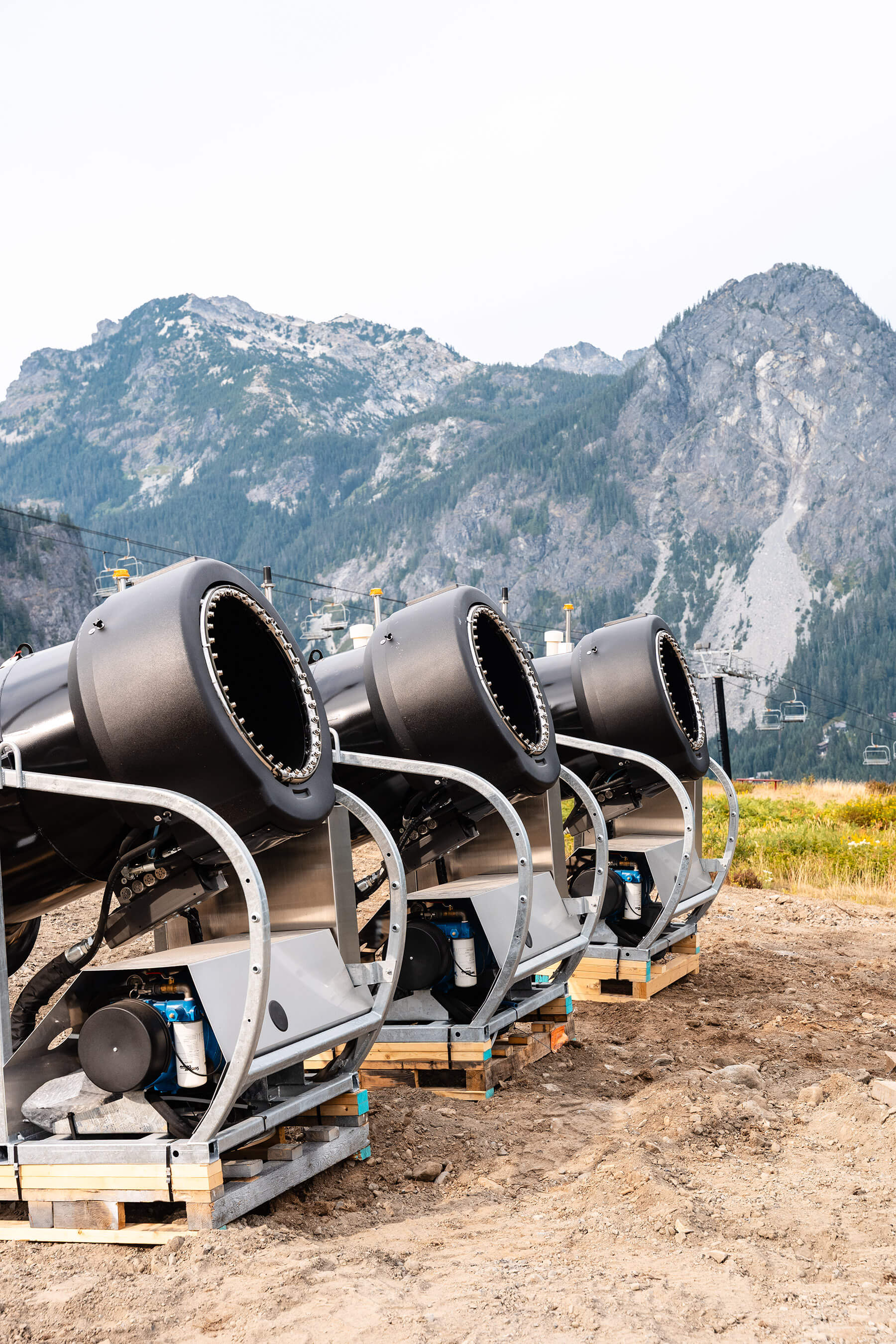 New snowmaking guns staged at Summit West
