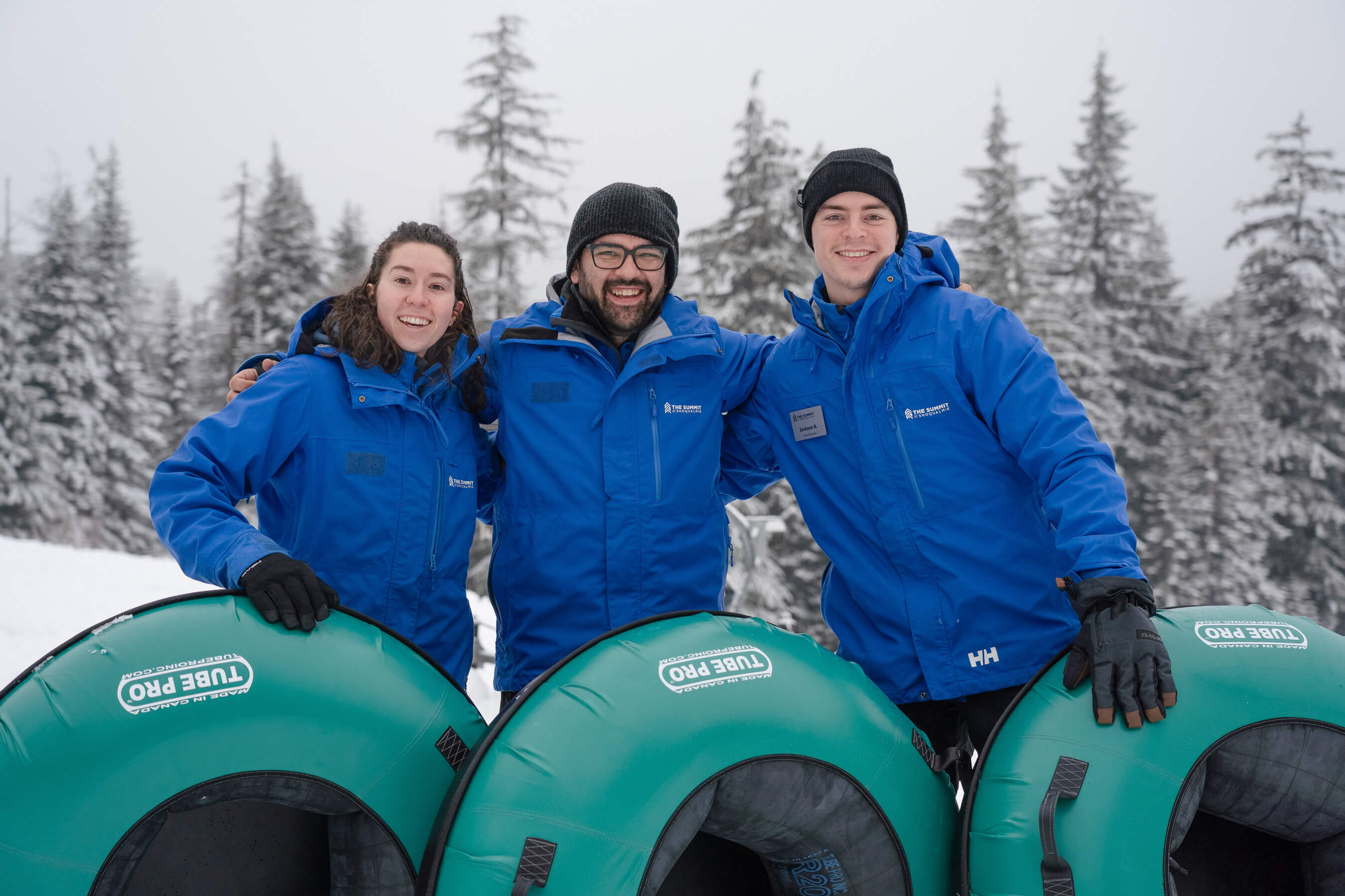 snow tubing team ready to help