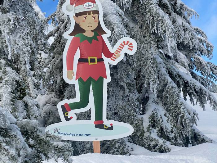 fun elf hidden in trees