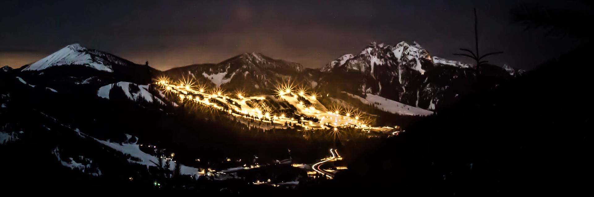 night skiing