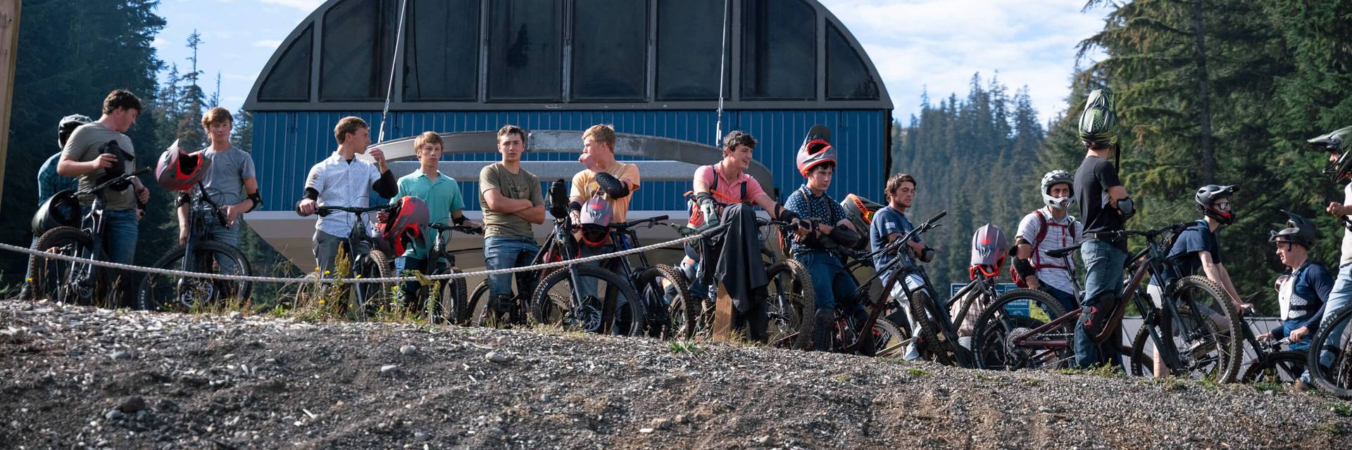 bike park rodeo spectators