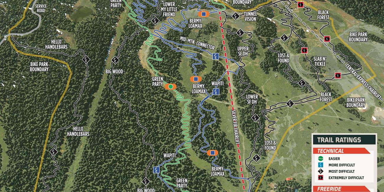 Summit Bike Park Map