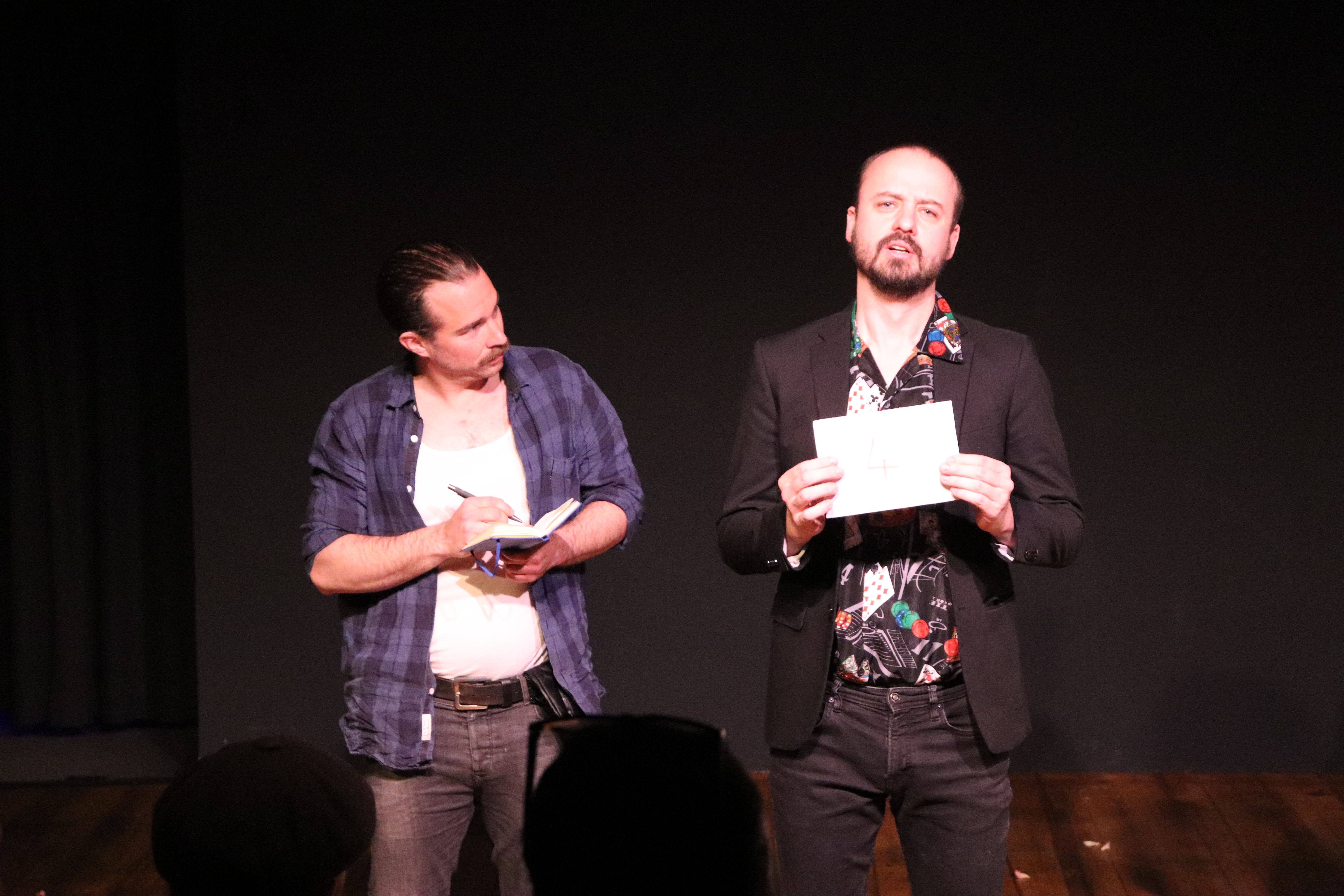 Live-Performance “Improv Murder Mystery” mit Schauspielstudierenden der Carinthian Music Academy.