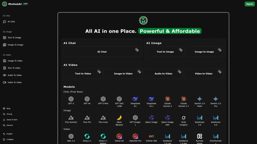 image of MixHub AI