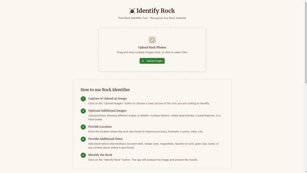 image of Identify Rock image of Identify Rock