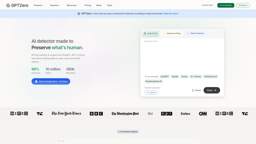 image of GPTZero image of GPTZero
