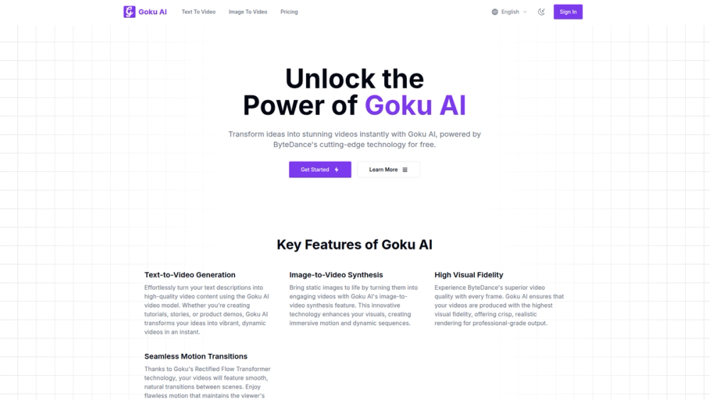 image of Goku AI