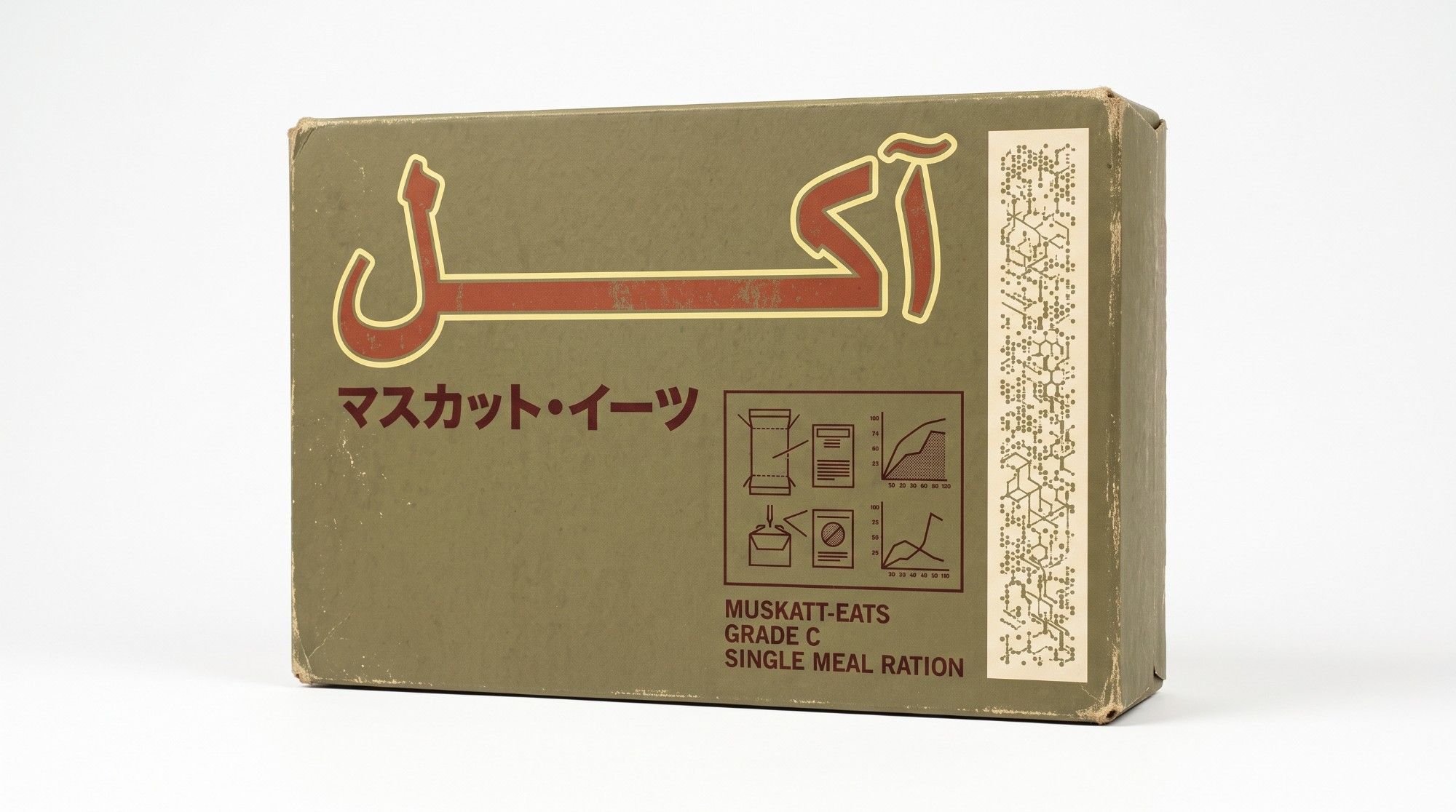 Muskatt-Eats Grade C single meal ration, generated prop
