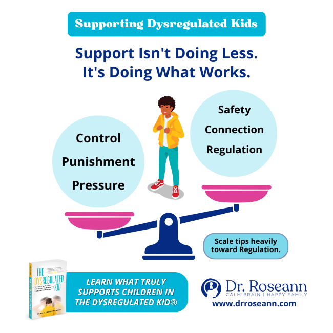 The Dysregulated Kid® book graphic about supporting dysregulated kids.