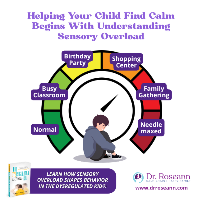 The Dysregulated Kid graphic about sensory overload