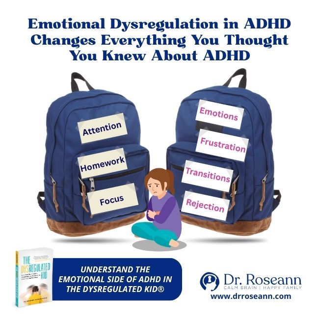 Emotional Dysregulation ADHD graphic for The Dysregulated Kid®
