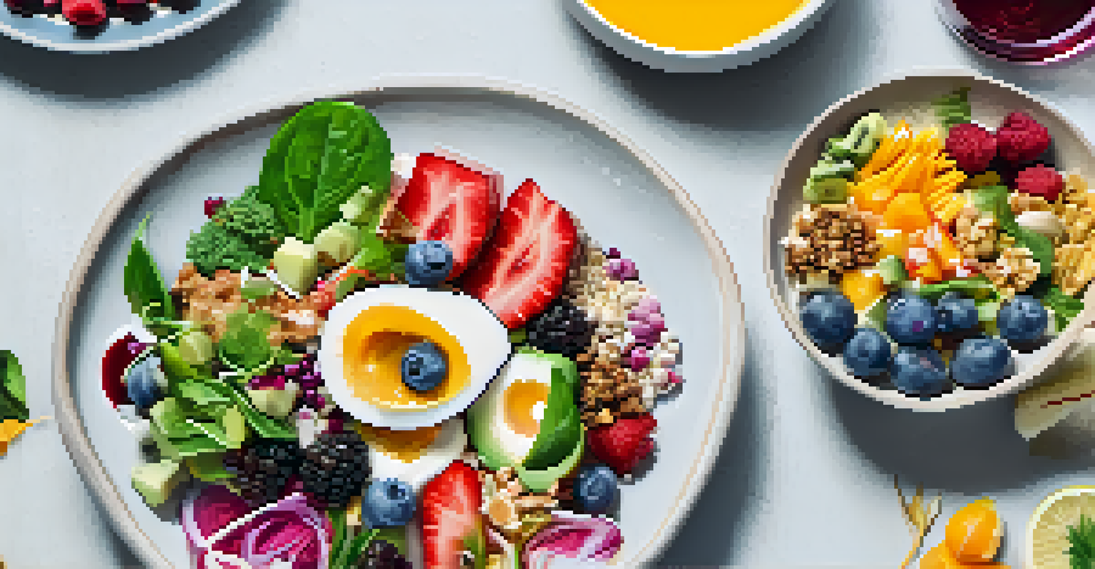 A collage of stunning raw food dishes showcased on an Instagram feed.