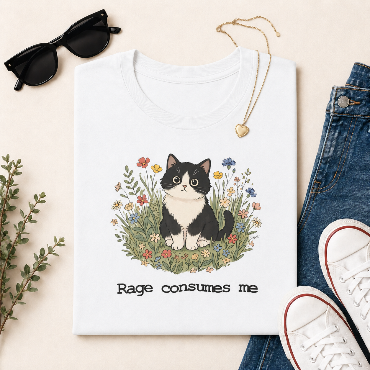 Rage Consumes Me cat shirt — Cadomalo bestseller