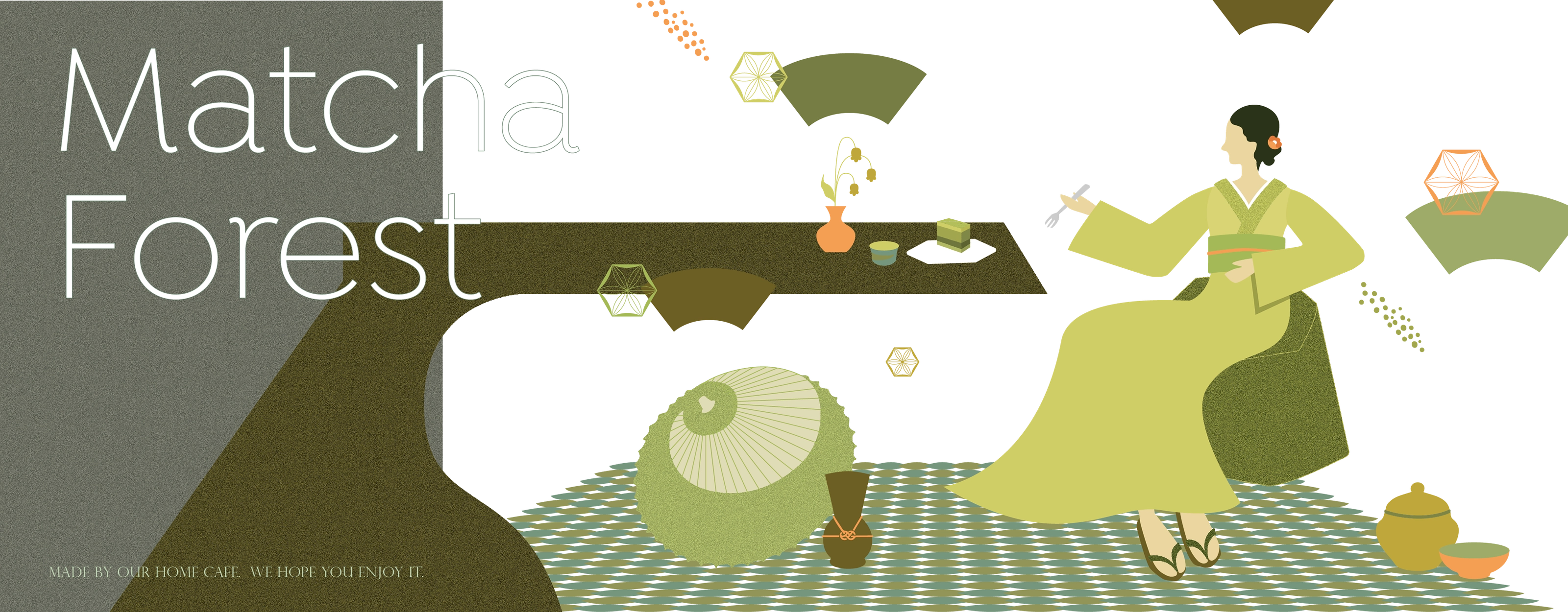 小宅門咖啡－ Matcha Forest & Not Tiramisu 蛋糕包裝