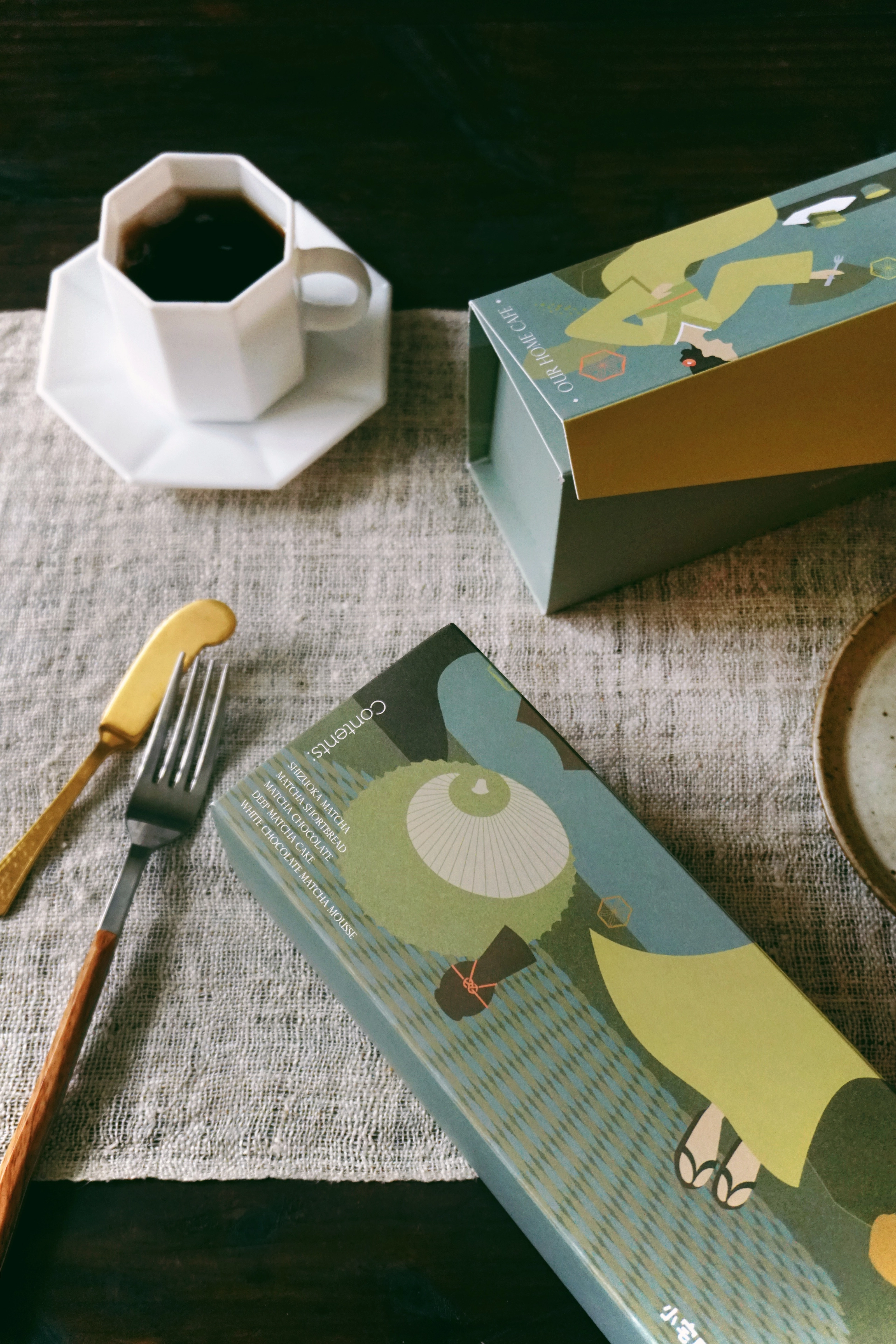 小宅門咖啡－ Matcha Forest & Not Tiramisu 蛋糕包裝
