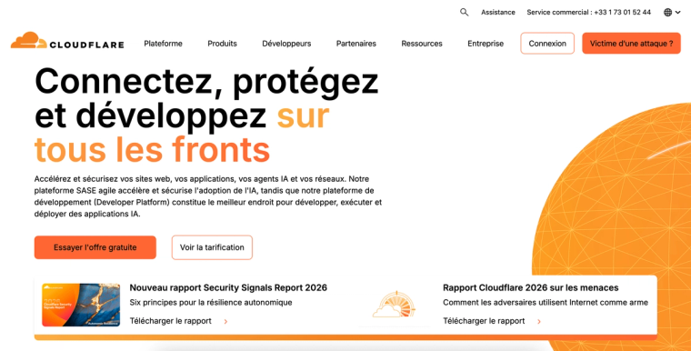 Aperçu Cloudflare