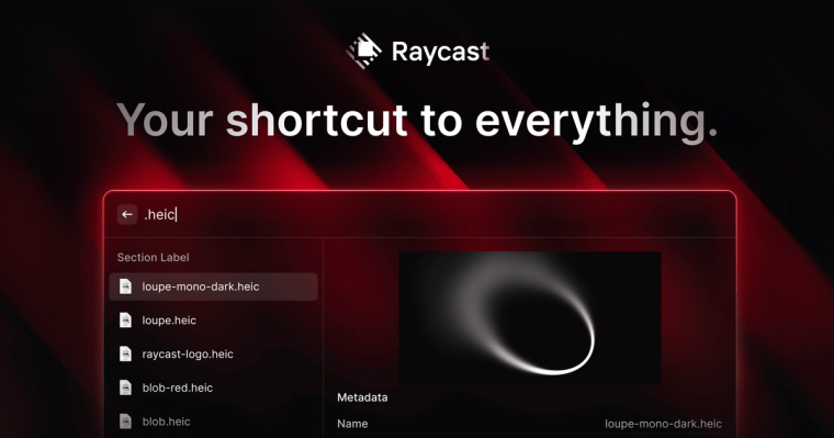 Aperçu Raycast