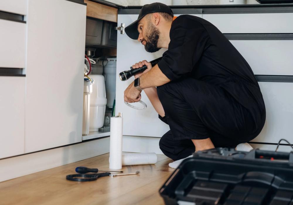 RomMac plumber fixing a sink