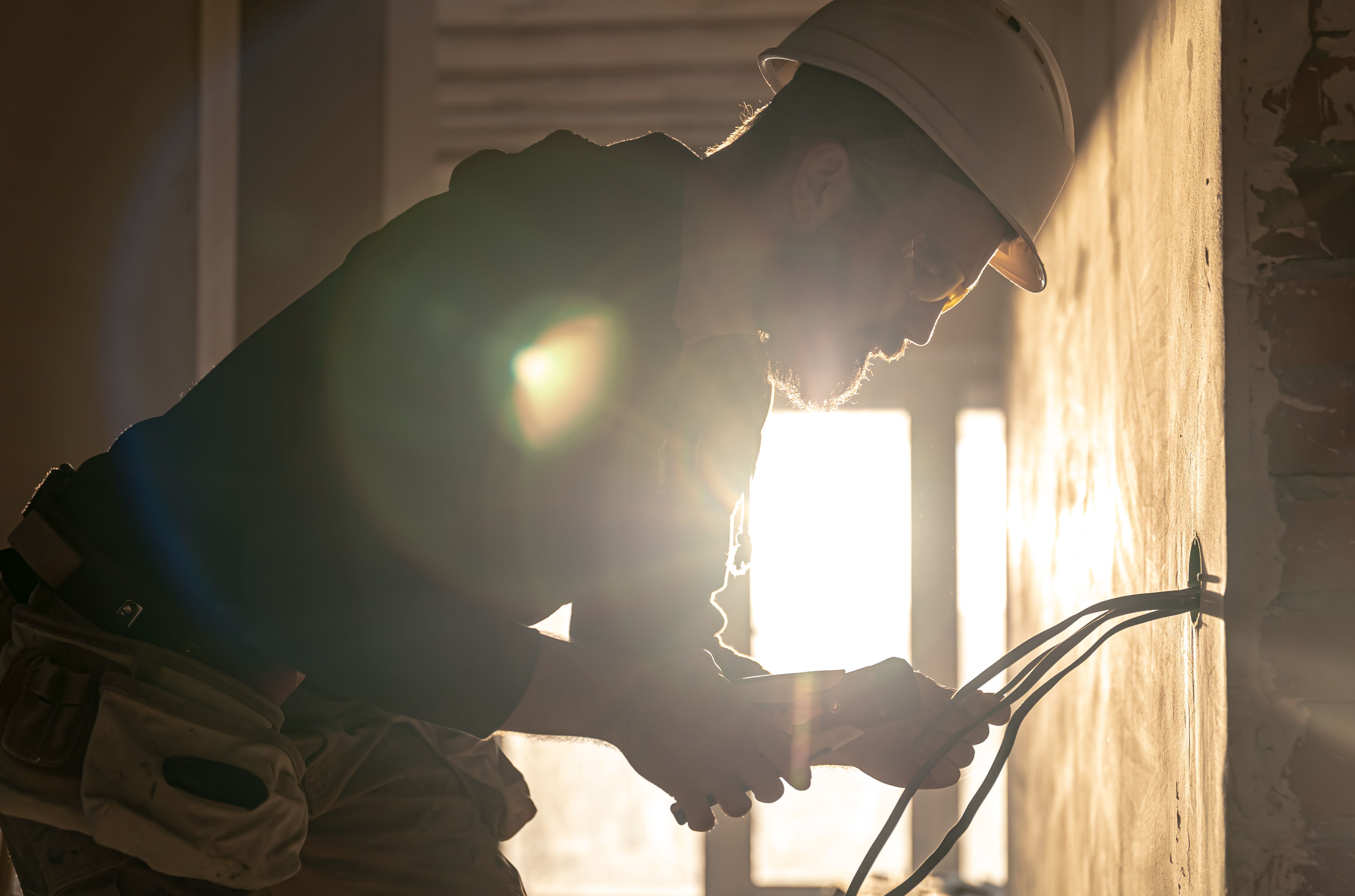 Electrician working