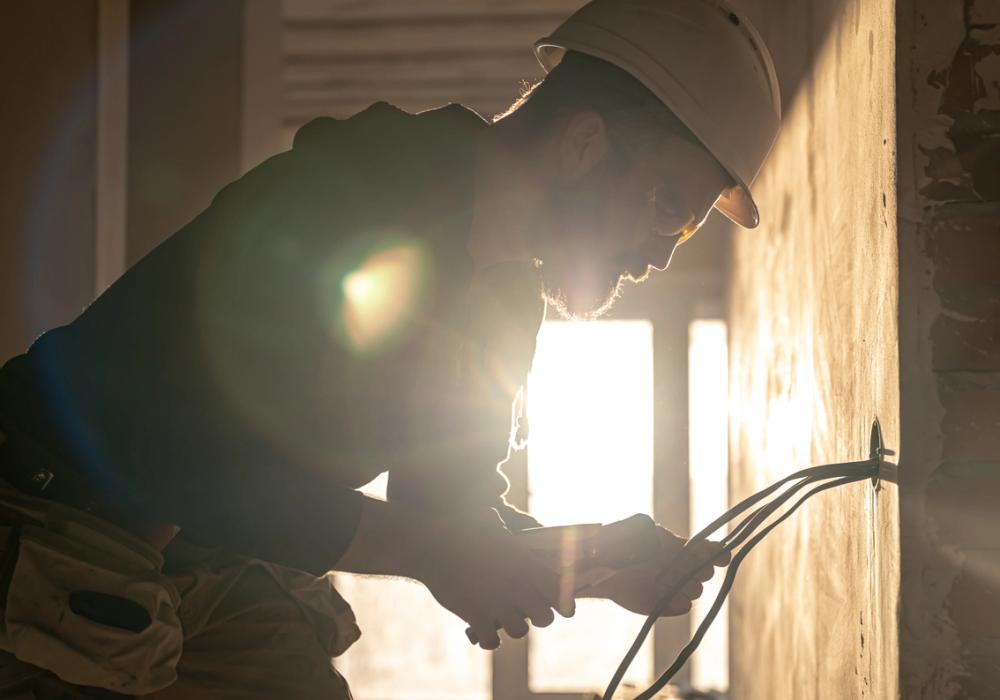 Electrician working