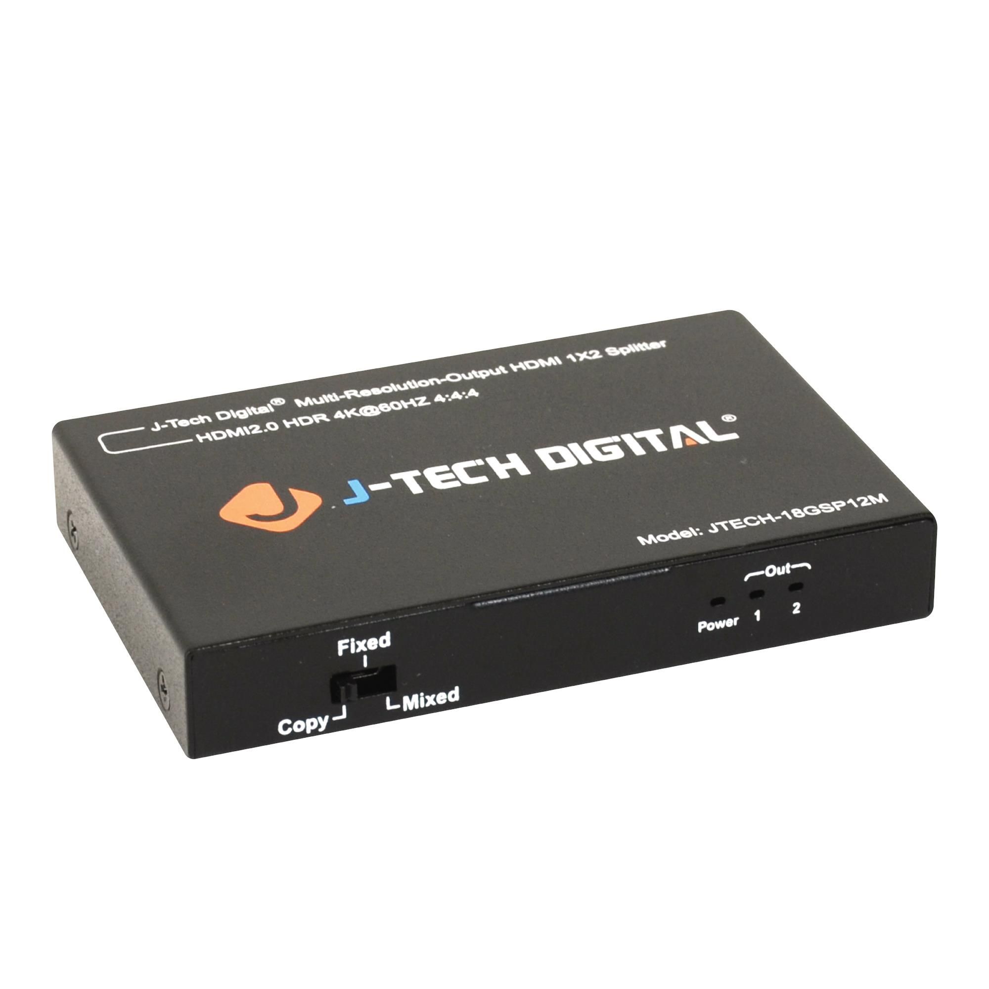Hdmi Splitter In Out J-Tech Digital 4K@60Hz, 1x2 Nigeria Hdmi