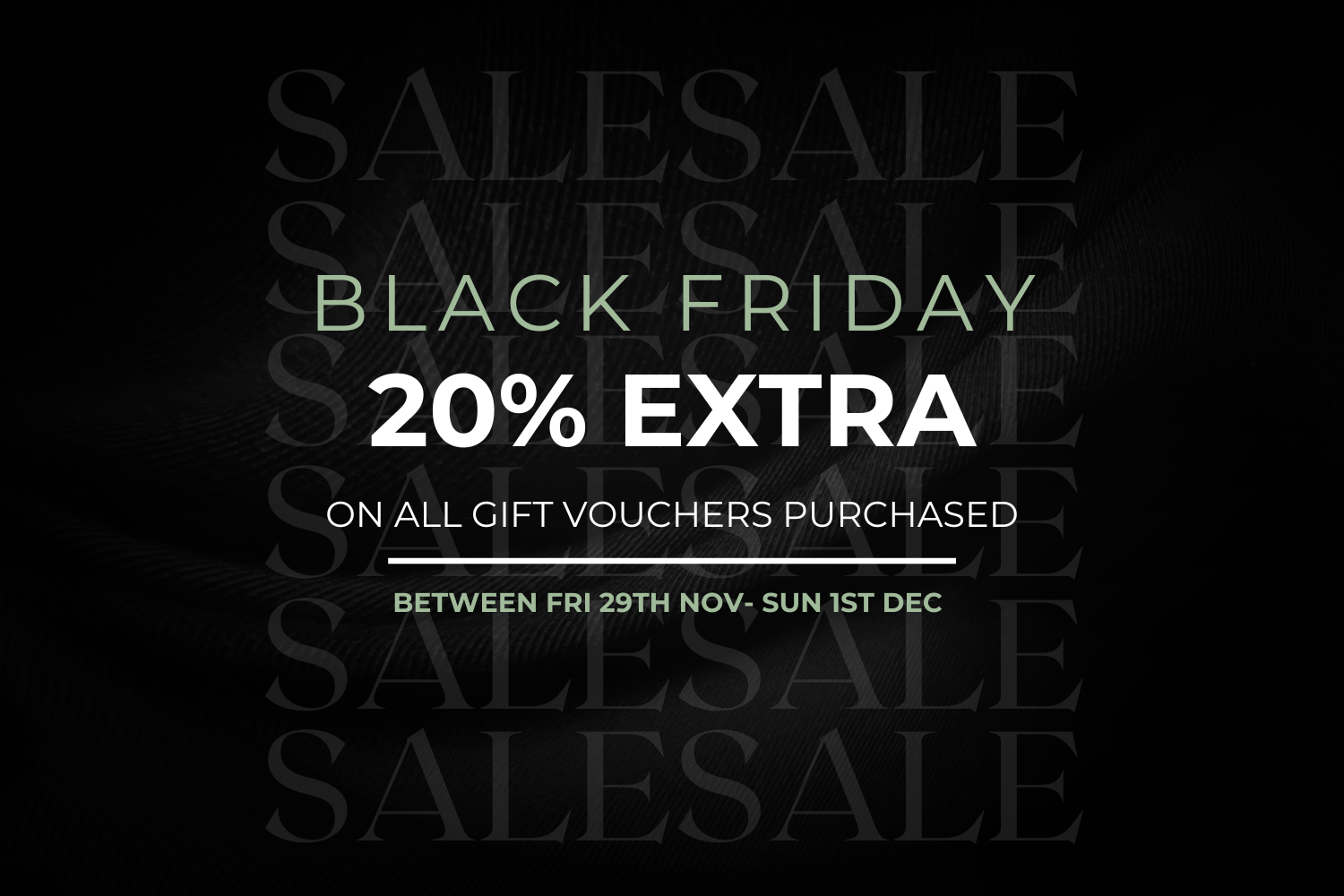 BLACK FRIDAY SALE