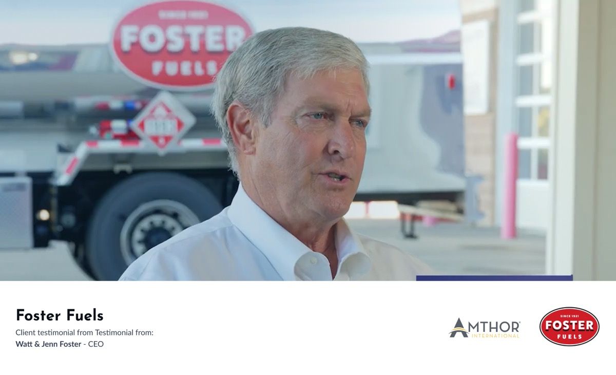 Foster Fuels CEO video testimonial for Amthor International