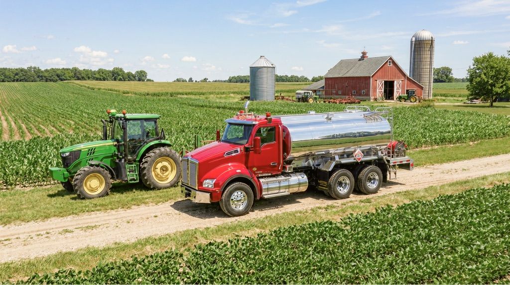 Amthor on-farm fuel and water tanker truck