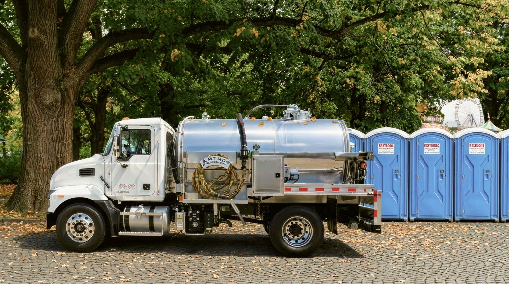 Amthor Matador portable restroom service truck
