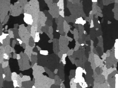 Solid grains with various grey levels