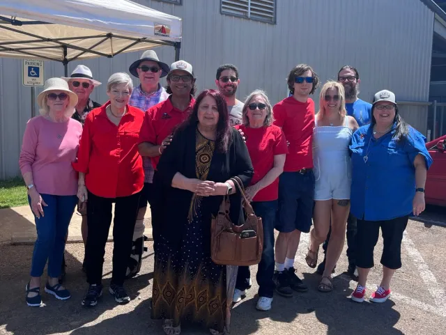 Gene Potts Memorial supporters gathered at the sixth annual steak cookoff