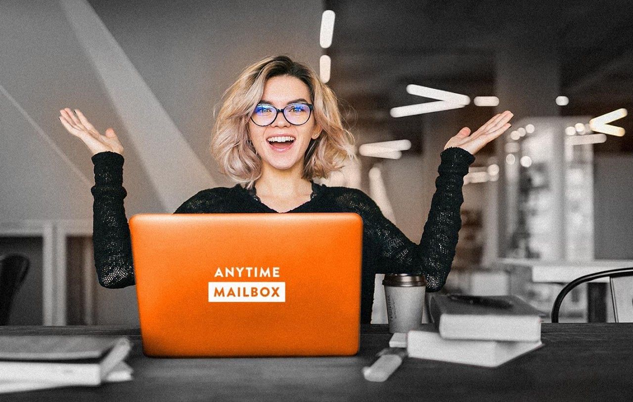 Anytime Mailbox laptop setup