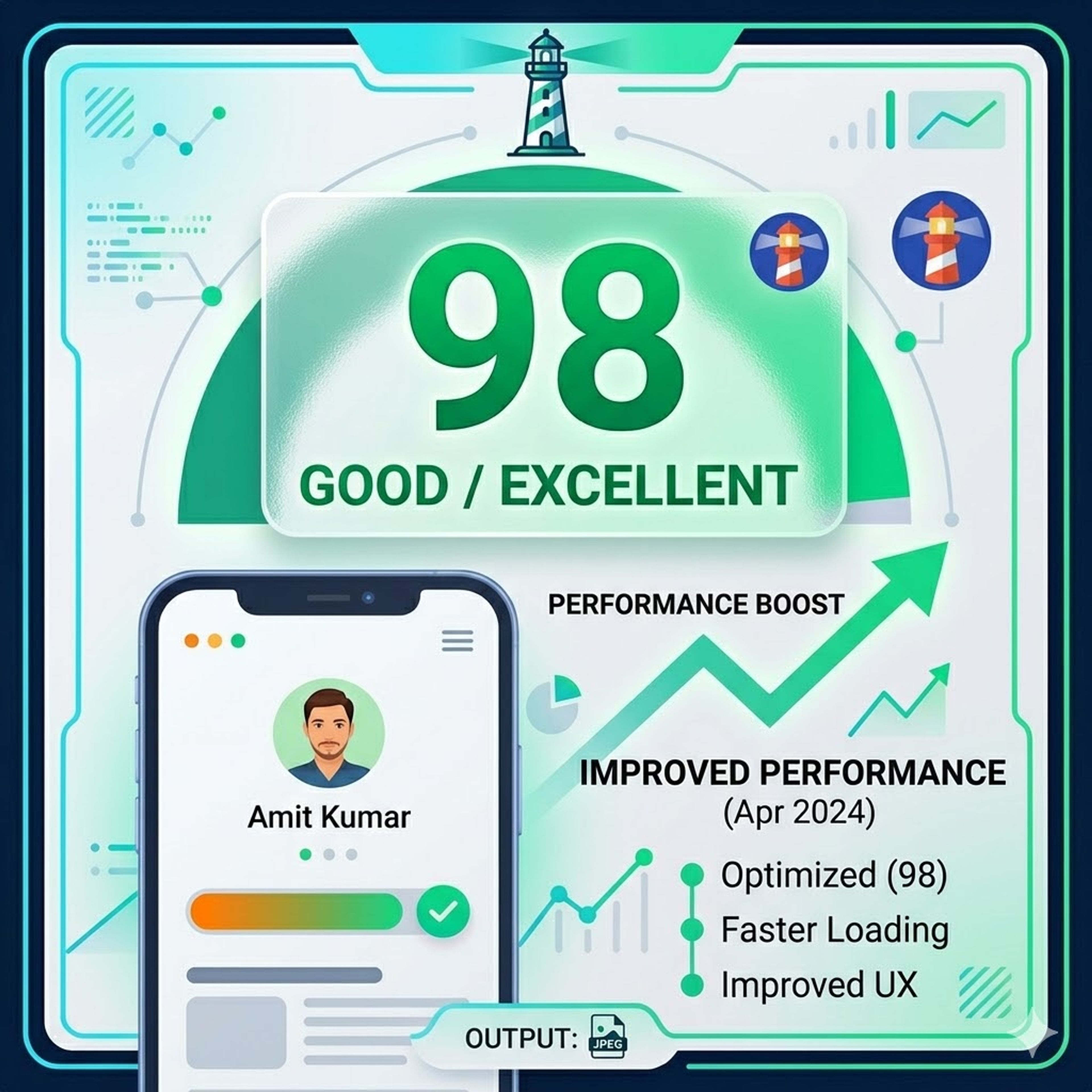 How I Improved Mobile Lighthouse Performance on My Portfolio Without Killing the Visual Experience