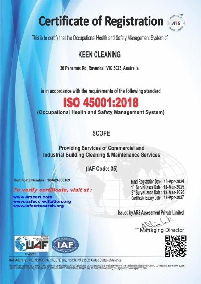 ISO 45001:2018 · Occupational Health & Safety Management System